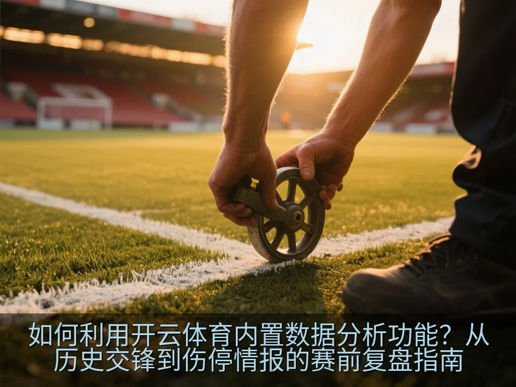 A conceptual soccer field top-down view with glowing statistical data overlays, heatmaps, and performance charts, professional sports science aesthetic, dark theme, high tech